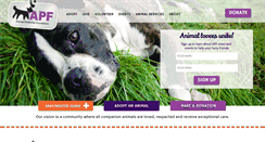 Desktop Screenshot of animalprotective.org